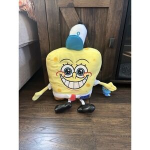 VTG Nanco Plush SpongeBob SquarePants Stuffed Toy Yellow 22" 2002 Viacom Y2K NWT